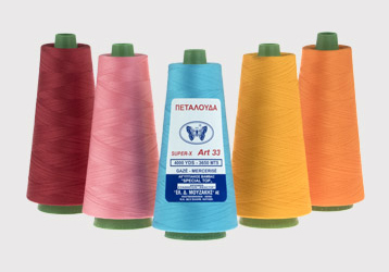 Sewing threads, 100% cotton