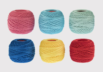 100% Cotton yarns for crochet