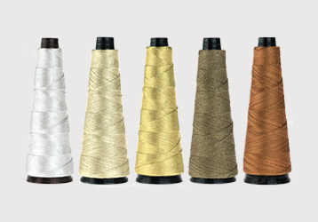 Metallic embroidery threads